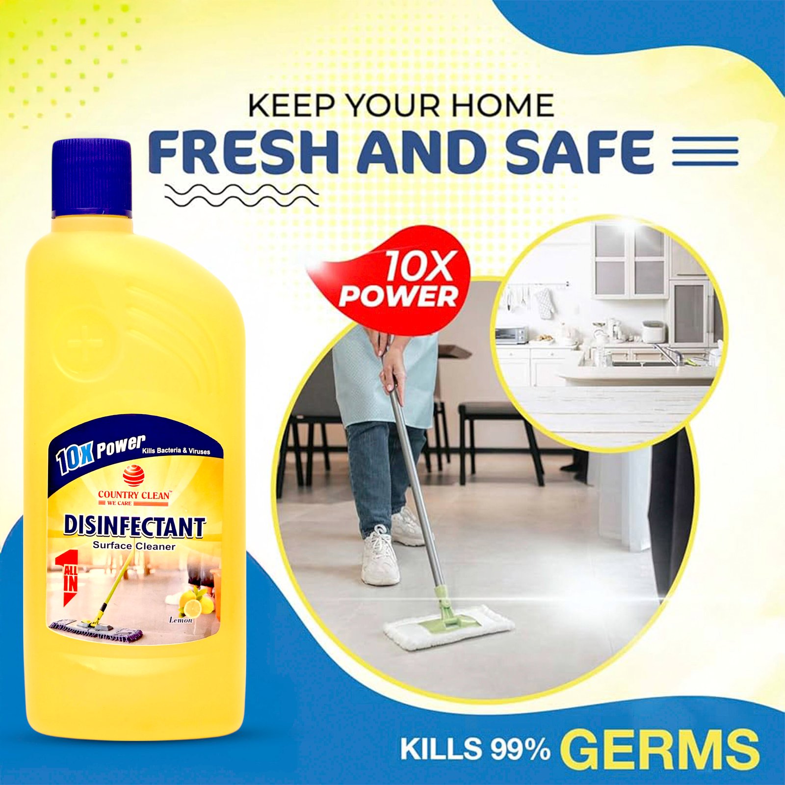 Floor cleaner for bathroom & home