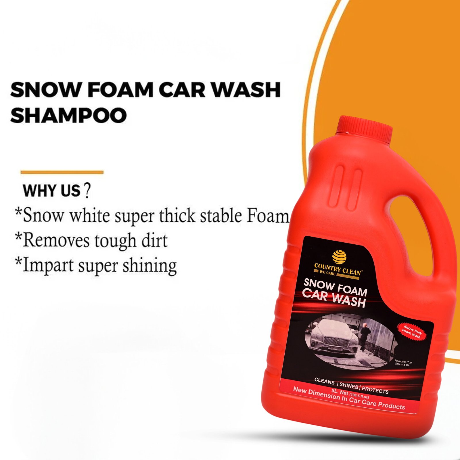 Snow foam car wash